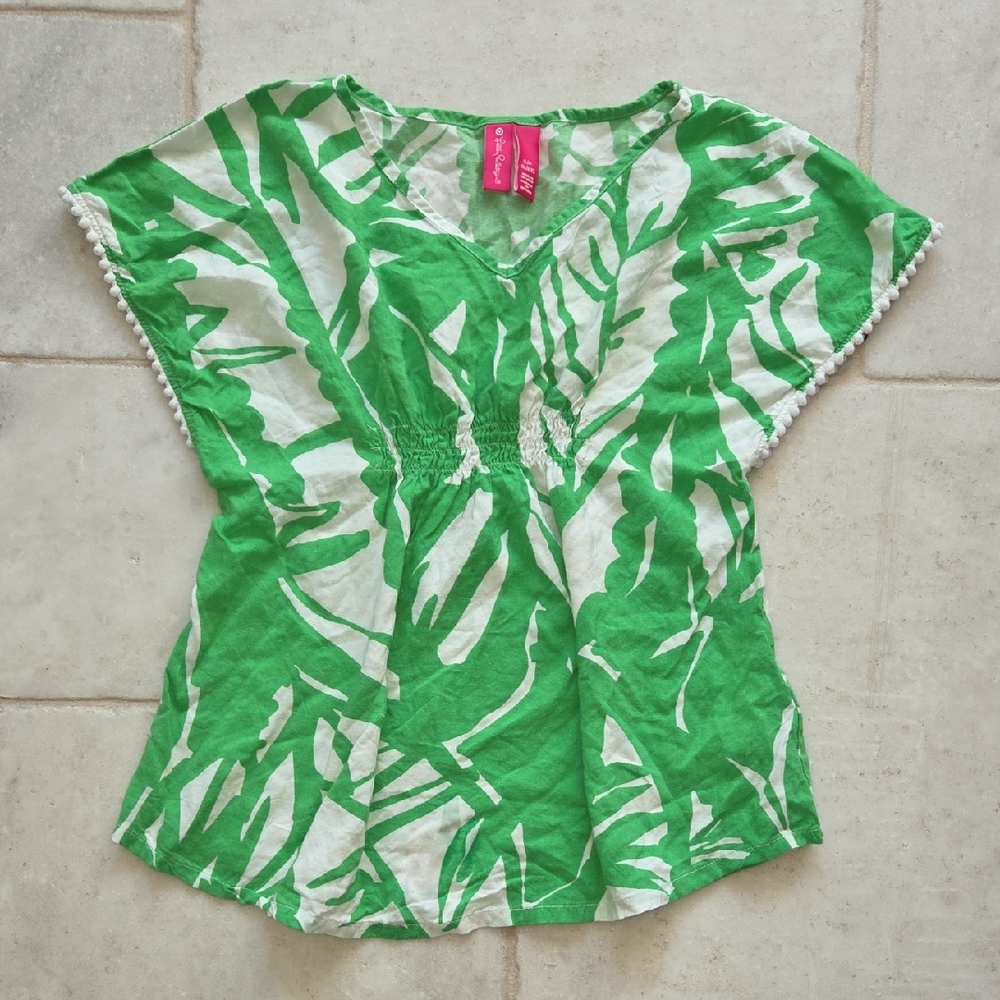 Lilly Pulitzer for Target Green Leaf Kids Swim Coverup